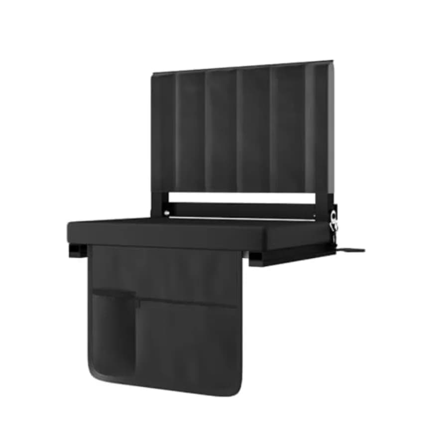 Stadio Portable Seat with Back Support, Tribuna Foldable Chair with Bearing, Glass Holders, Pockets and Paste – Perfect Idea