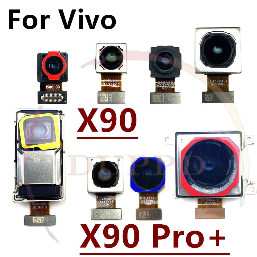 Fotocamera anteriore posteriore originale per Vivo X90 Pro + X90Pro Selfie modulo fotocamera posteriore frontale Flex Repair pezzi di ricambio