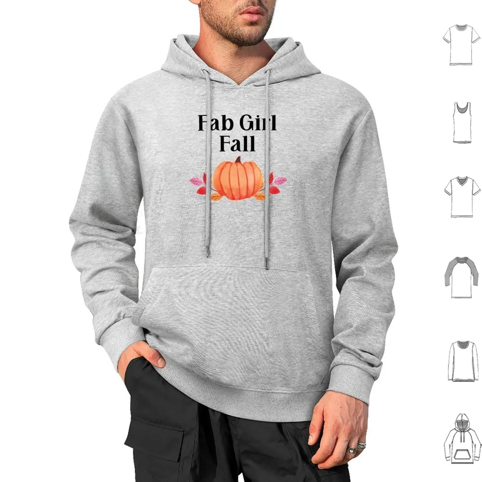 Fab Girl Autunno Felpa con cappuccio in cotone Manica lunga Autunno Amante dell'autunno Citazioni autunnali Canzone Parodia Autunno Basic Cultura pop Zucca Spice