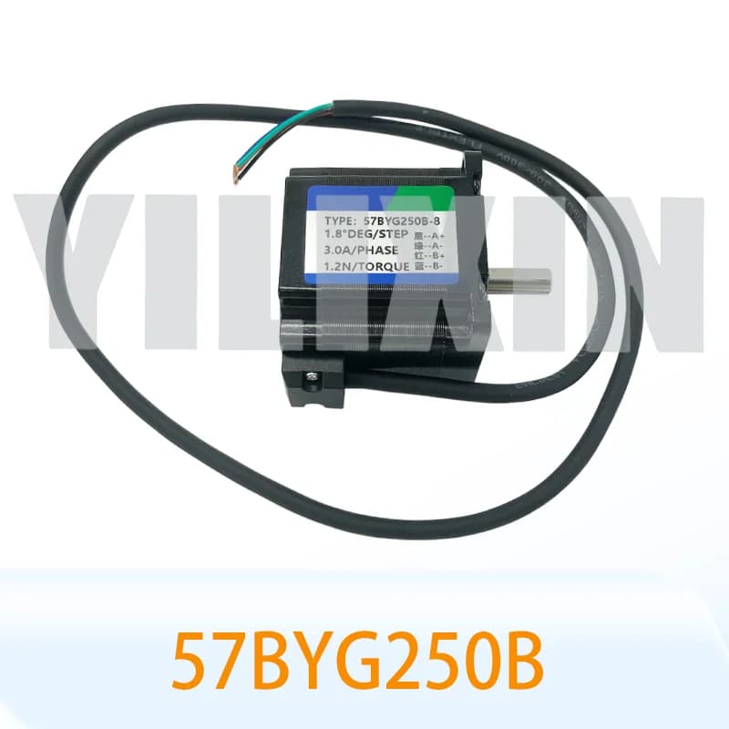 57BYG250B 23 Stepper 56mm 1.2N Double Shaft Motors for CNC Laser Grind Foam Plasma Cut 3D Printer Engraving Machine