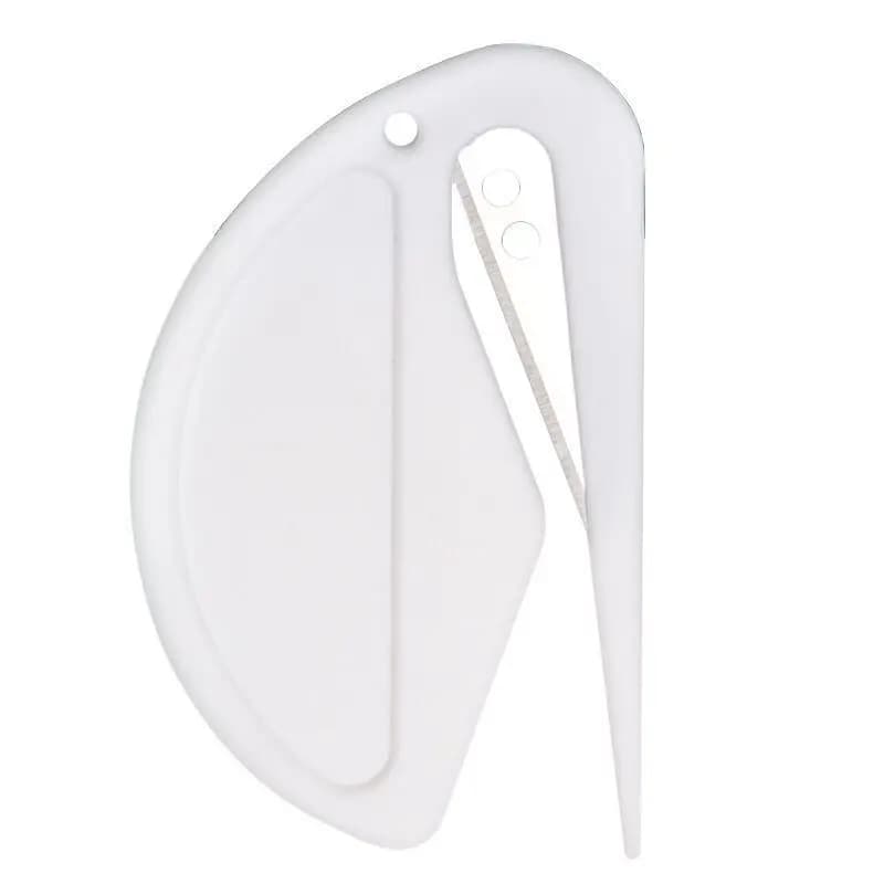 Mini Apriscatole in Plastica, Taglierino Antiscivolo, Coltello Multiuso per Aprire Confezioni, Taglia Corde, Utensile per Cucina e Imballaggio