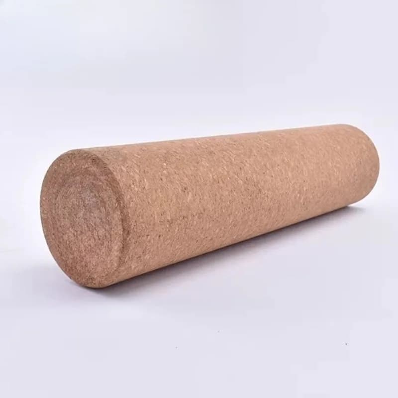 Natural Yoga Roller in cork, Yoga Column 40 Cm, Cheese Foam Bar Diameter 10 Cm