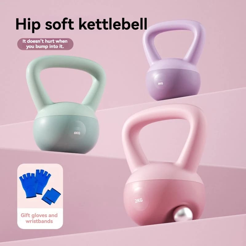 Kettlebell da 5 kg per Allenamento Squat Femminile, Riempibile con Sabbia, per Rafforzamento Glutei e Allenamento Parte Inferiore del Corpo