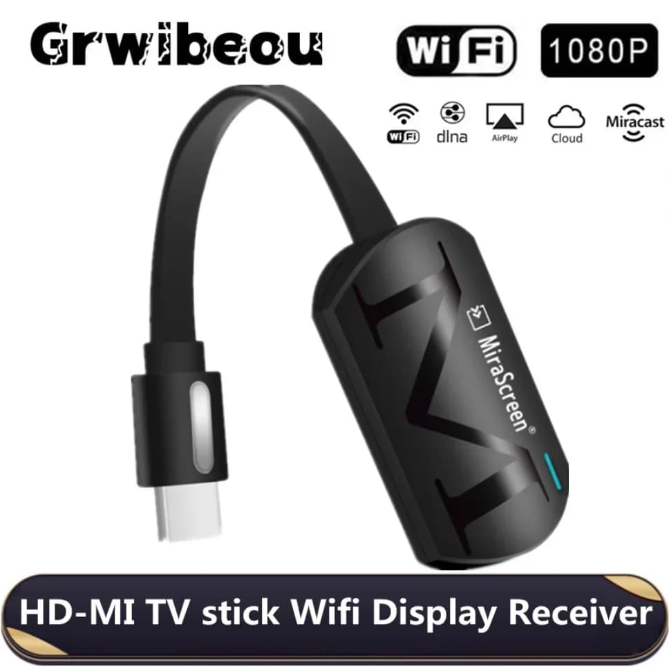 Grwibeou HD 1080P G4 Wireless WiFi Display TV Dongle Ricevitore TV Stick Miracast Airplay Per PC Telefono Notebook Proiettore HDTV