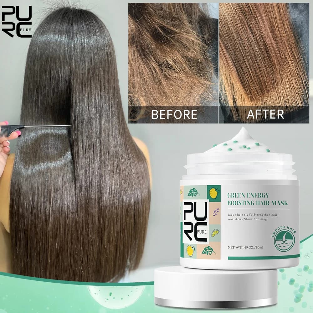 PURC Maschera per capelli alla cheratina Crema per il trattamento dei capelli professionale Levigante Stiratura Riparazione morbida Prodotti per la cura dei capelli crespi danneggiati