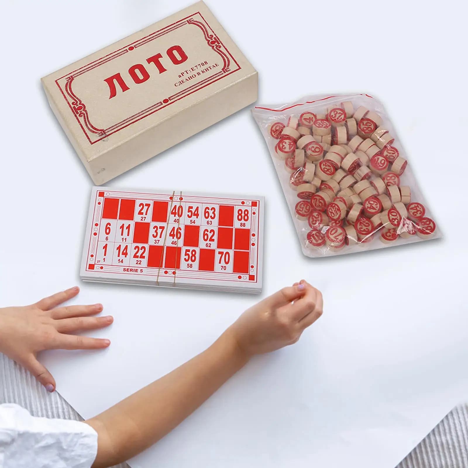 Gioco da tavolo Bingo Gioco di scacchi Lotto russo per viaggi in famiglia Bambini Adulti
