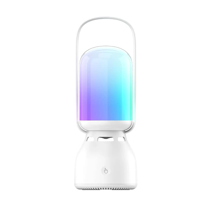 Luce da campeggio per esterni, altoparlante Bluetooth, luce ambientale colorata, luce di emergenza, batteria da 1800 mAh, luce bianca/caldo/freddo.