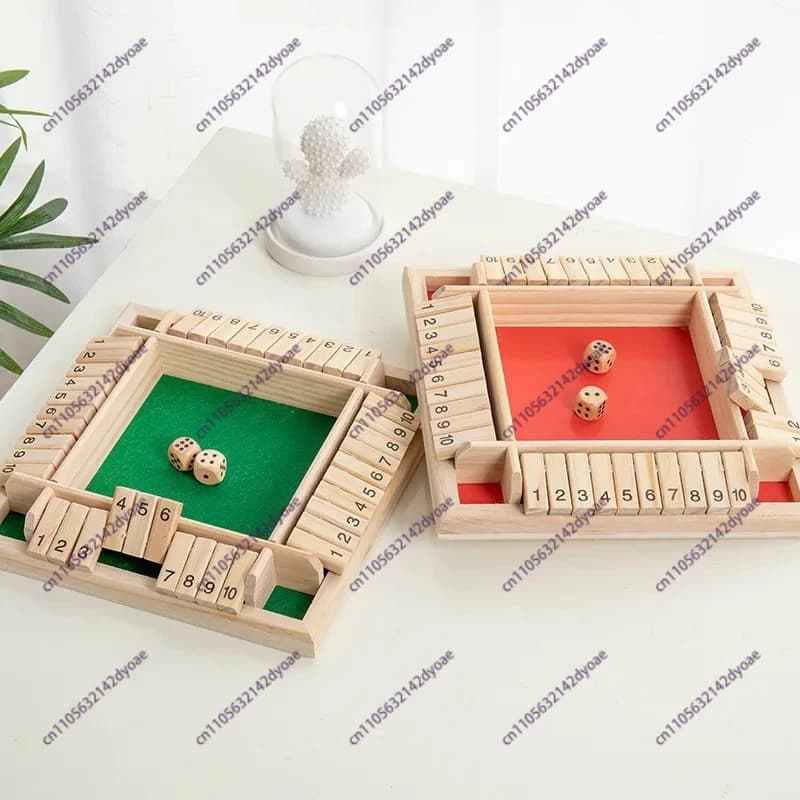 Gioco di carte a quattro lati, adatto per giochi di numeri, giocattoli educativi e giochi da tavolo genitore-figlio per bambini