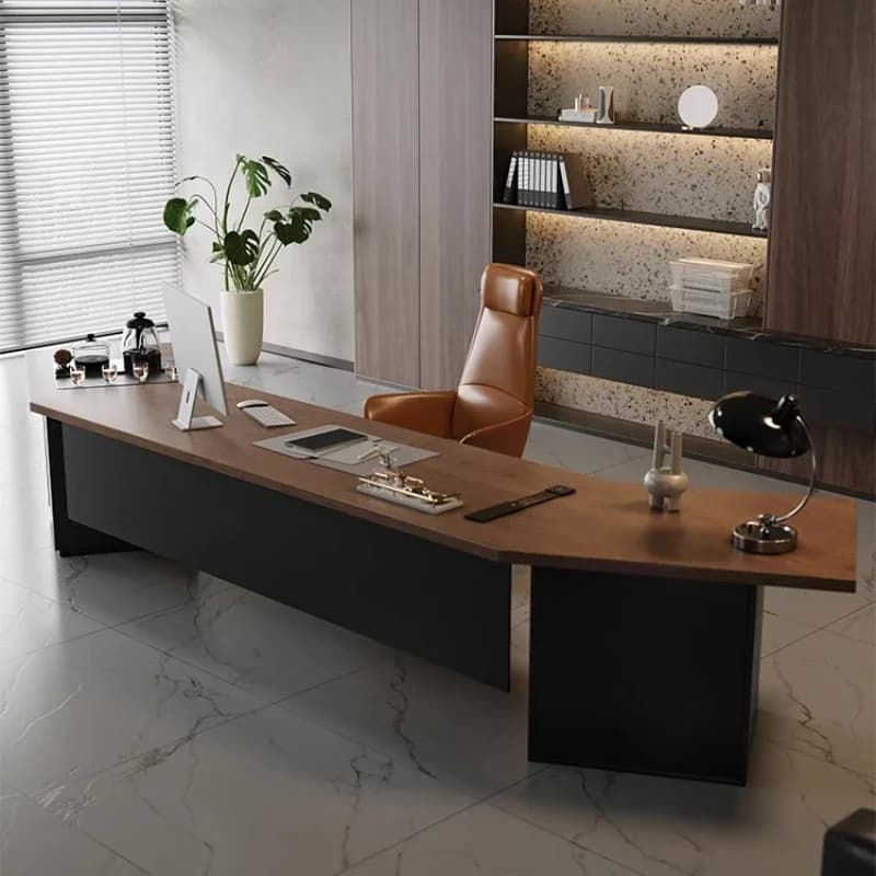 Scrivania per Studio, Tavolo per Computer, Scrivania da Ufficio e Gaming, Postazione di Lavoro Ergonomica per Casa, Tavolo per Seduta Prolungata