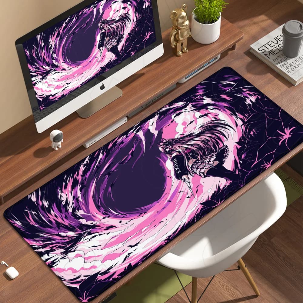 Stampa HD con design Cool Sword Art, tappetino da scrivania grande, tappetino per mouse, cuscino per laptop, decorazione antiscivolo