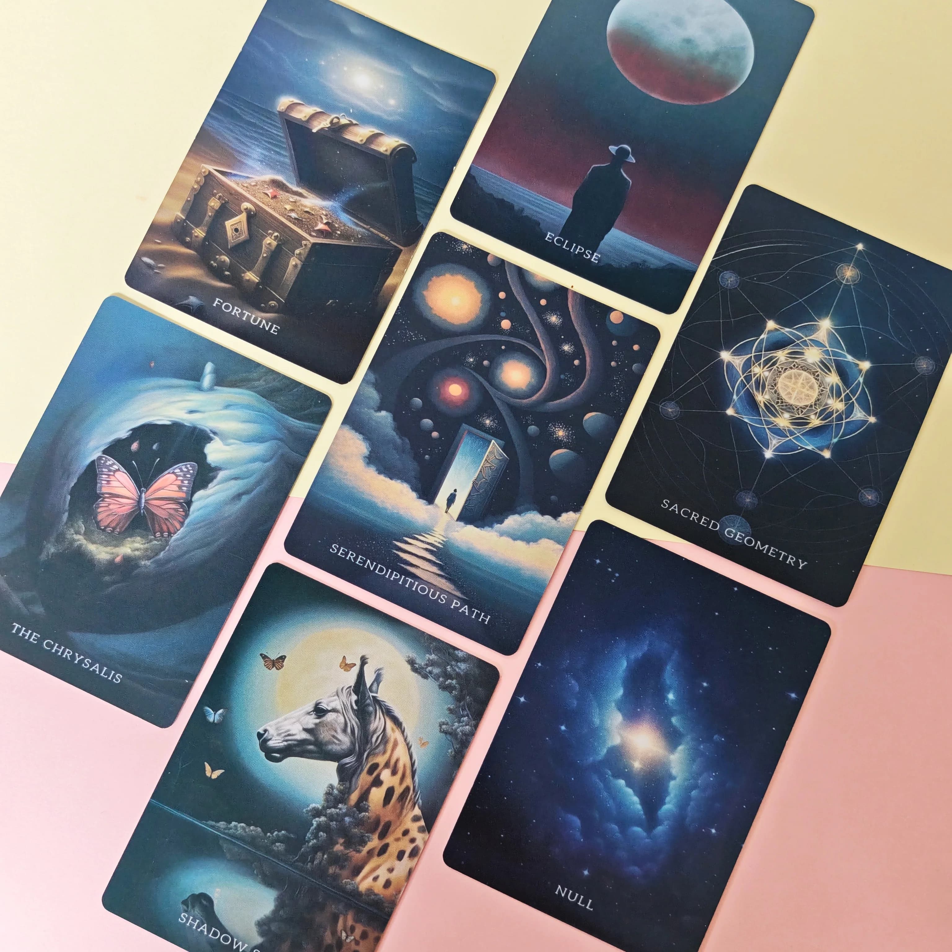 Oracolo Cosmic Dreamer da 10,4x7,3 cm: un affascinante mazzo da 48 carte che invita a esplora i remi nascosti del psiche