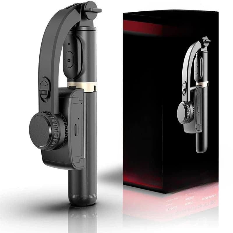 Q08 telefono cellulare Selfi stick 360 rotante stabilizzatore articolare universale treppiede nascosto telefono cellulare asse singolo