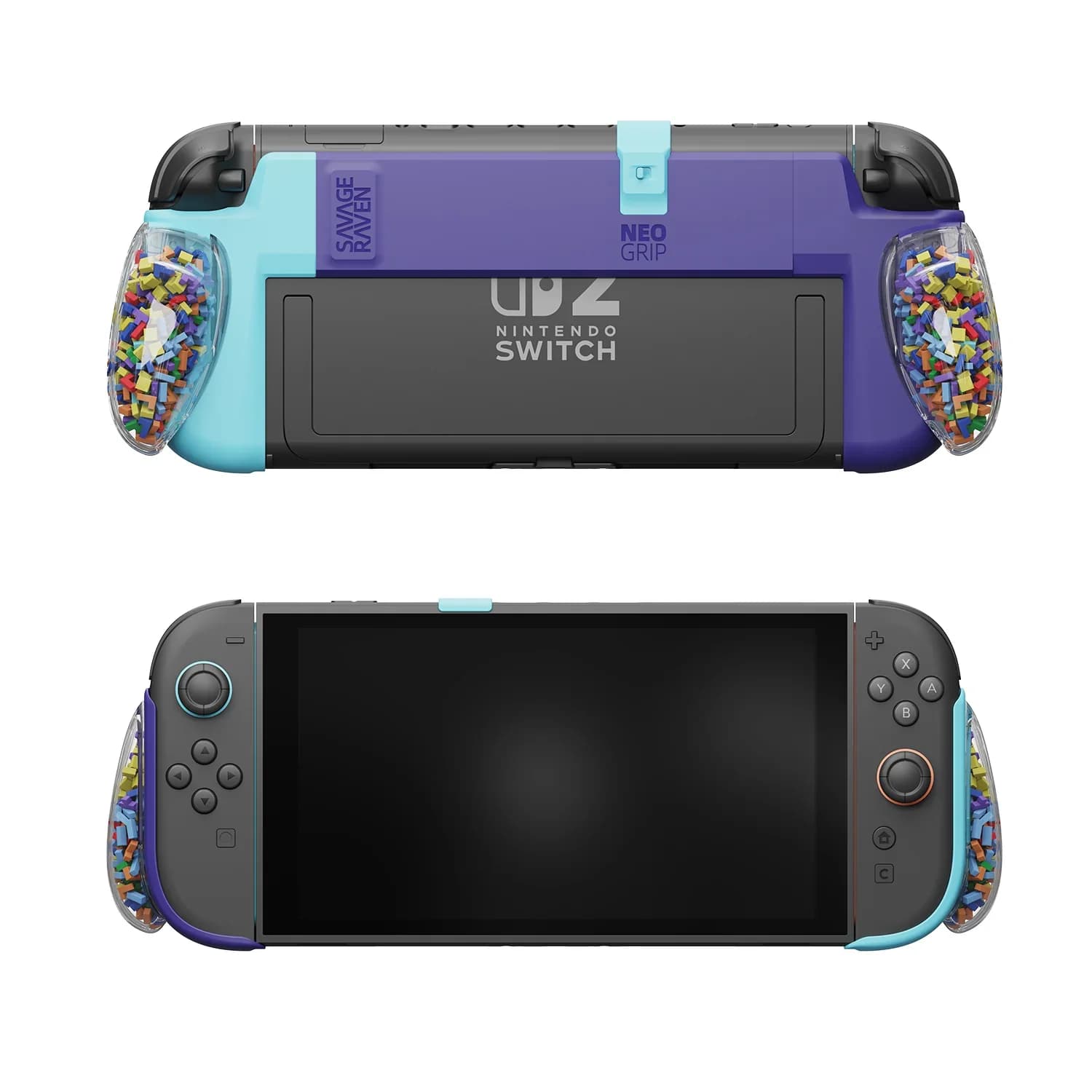 Savage Raven di Skull & Co. NeoGrip con custodia protettiva con impugnatura ergonomica sostituibile per Nintendo Switch 2
