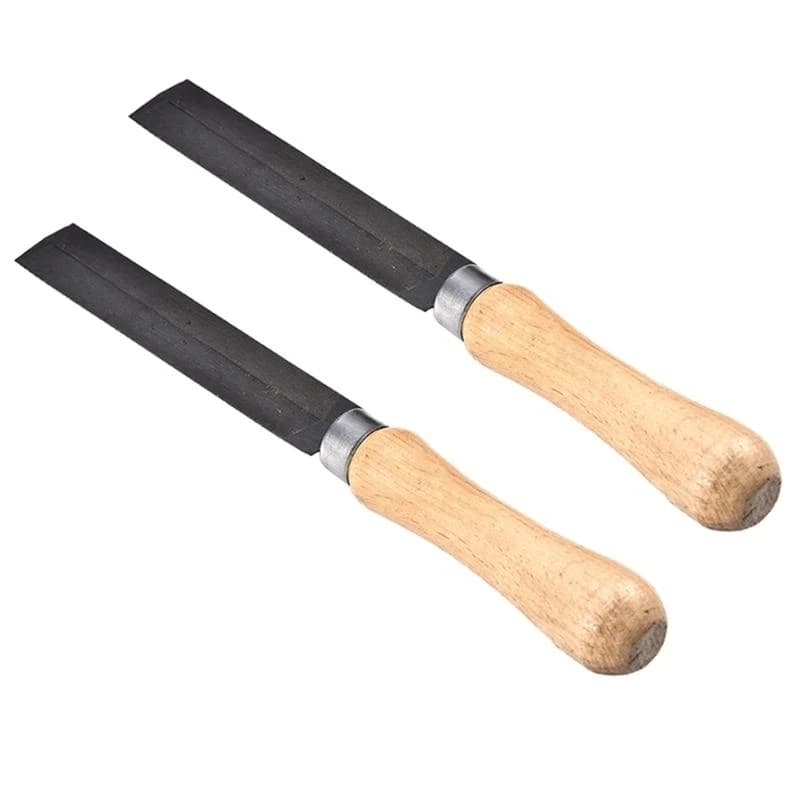 2pcs Guitar Ukulele File da dado Luthier Strumento Wooden Handen Handle File