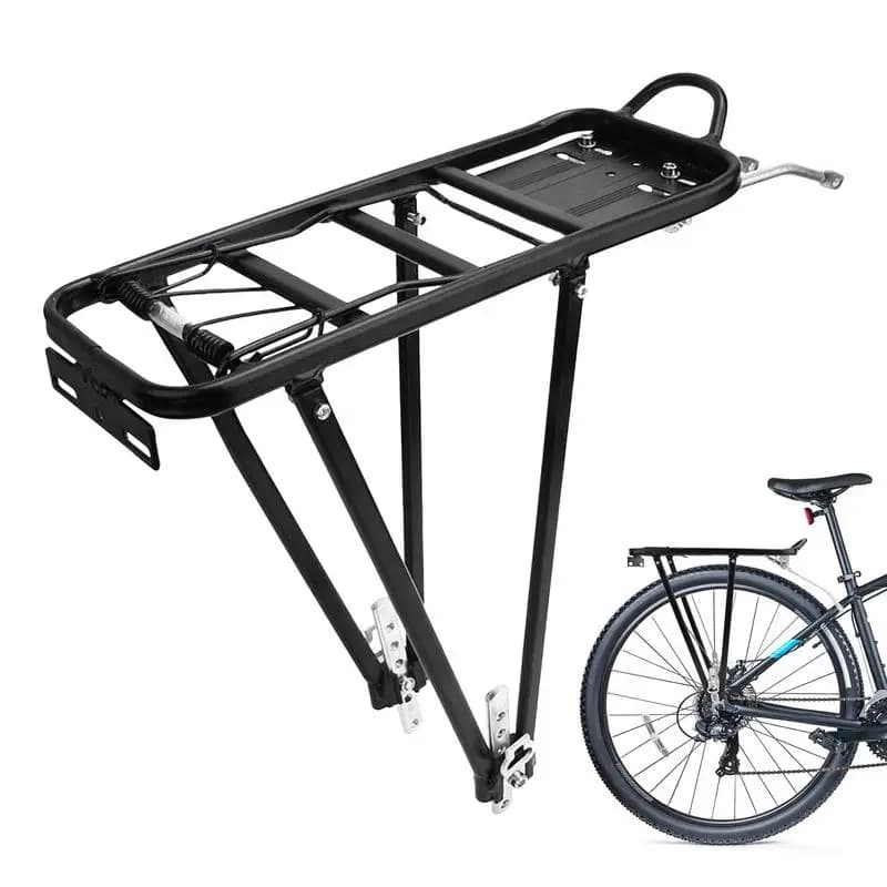 Cycling Cargo Rack 77lbs Sturdy Pannier Rack Solid Bearings Adjustable Luggage Cargo Rack Sturdy Pannier Rack Luggage Carrier