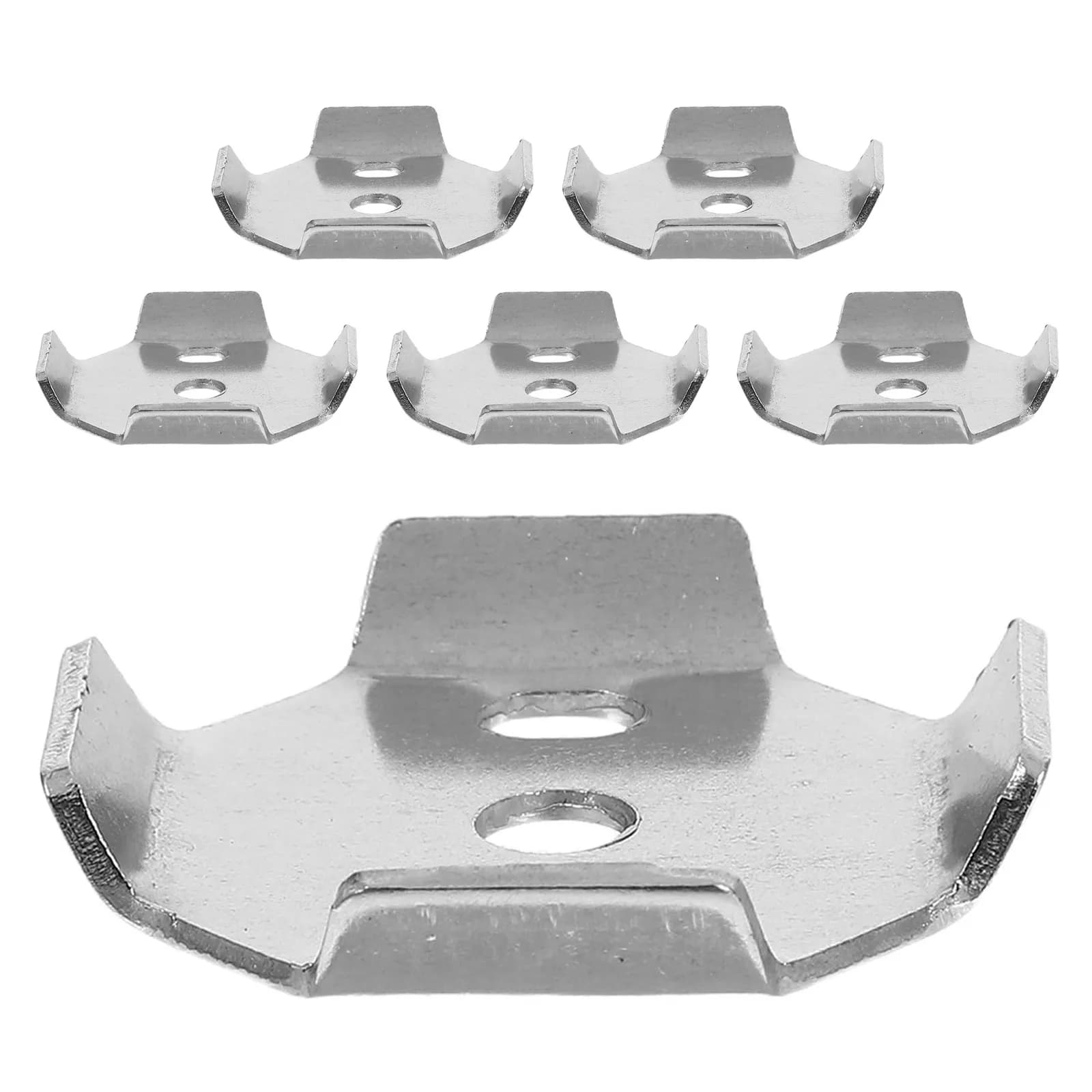Kit di 6 Pezzi in Acciaio Inox per Sostituzione Portasciugamani, Staffe di Montaggio, Accessori Bagno, Protezione Parete, Set Salvaspazio