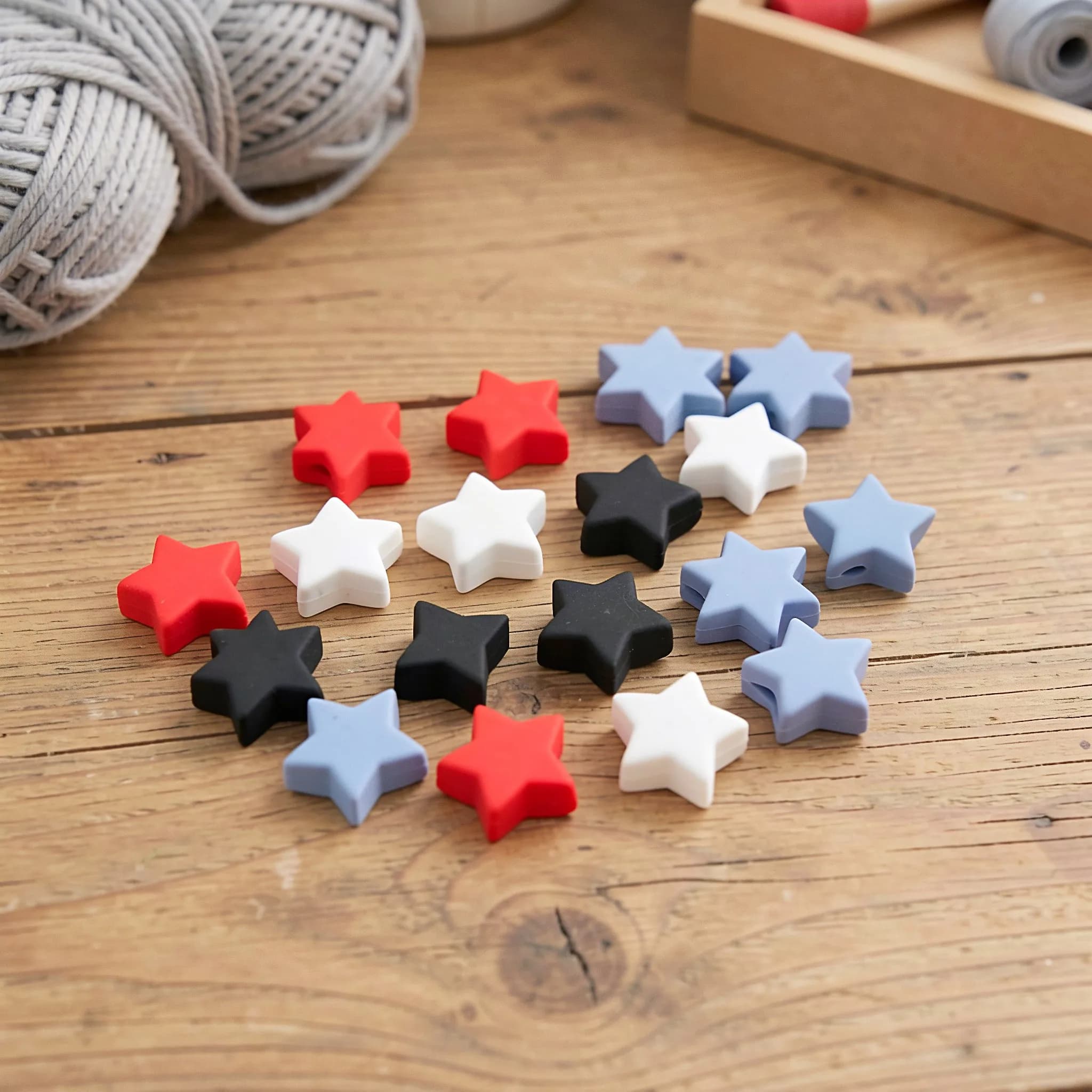 40pcs Star Shape Knitting Needle End Caps Stitch Stoppers Crochet Hooks Straight Needle Stitch Savers Protectors Covers