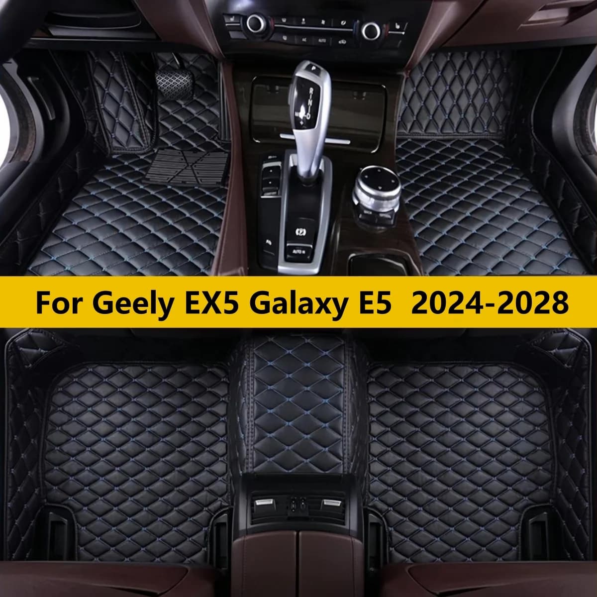 Tappetini Auto Personalizzati per Geely EX5 Galaxy E5 2024 2025 2026 2027 2028 Set Completo di Tappeti e Moquette per Veicoli