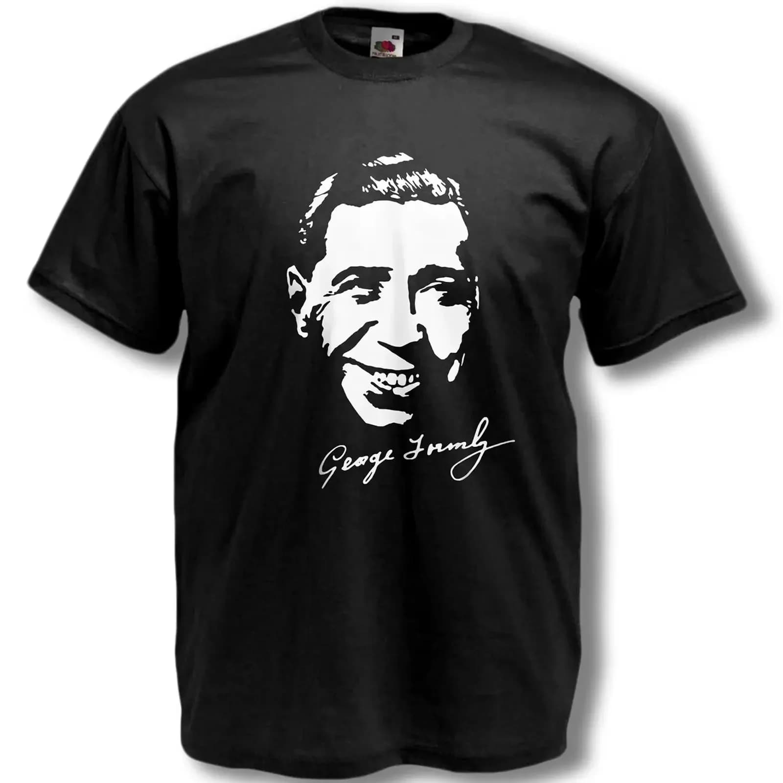 GEORGE FORMBY T SHIRT THE UKULELE MAN Silver Screen Legend Mens S to 5XL vintage Washed homme graphic designer clothes Soft