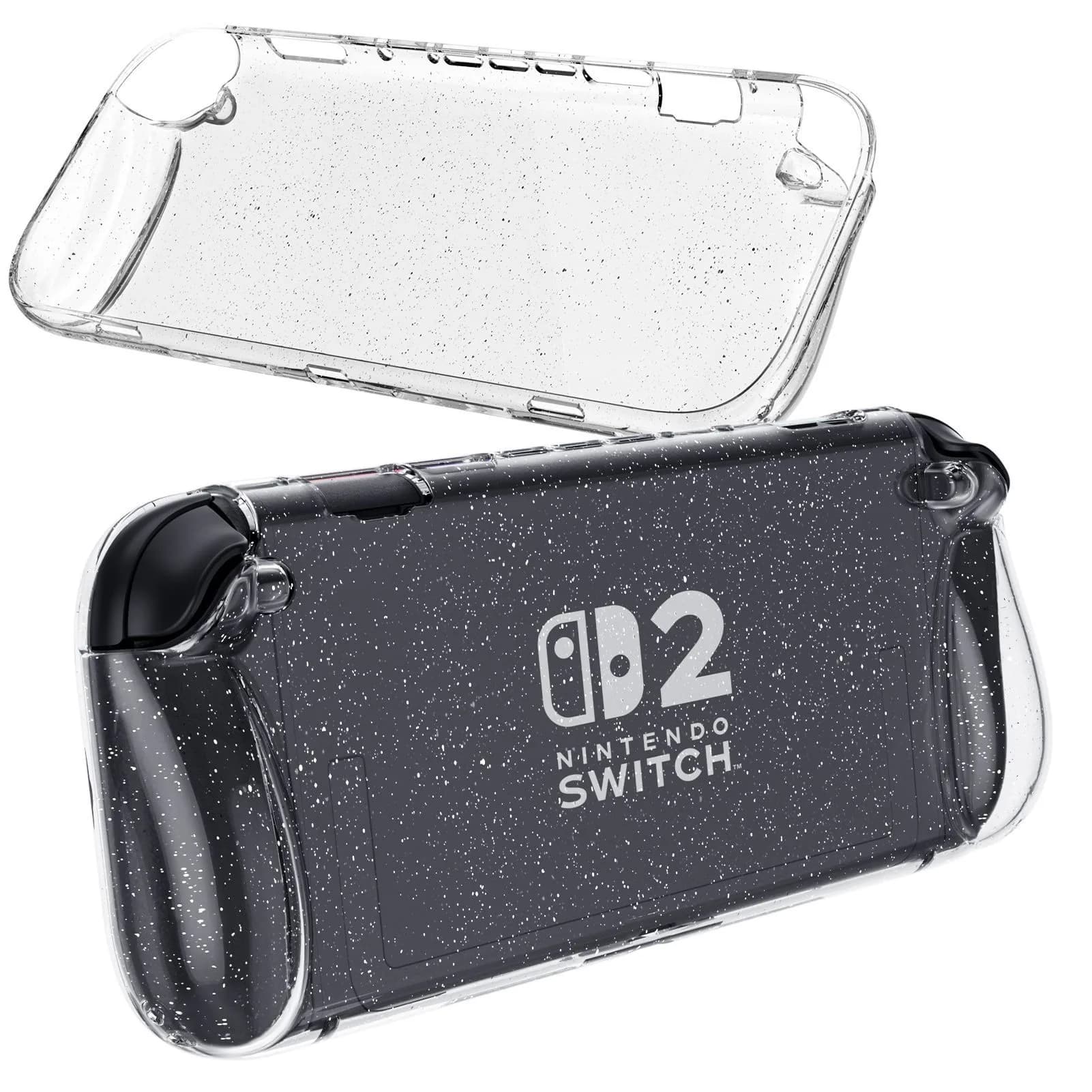 Per la custodia protettiva per Nintendo Switch 2, custodia protettiva trasparente a copertura totale per console di gioco Switch 2 di nuovo stile