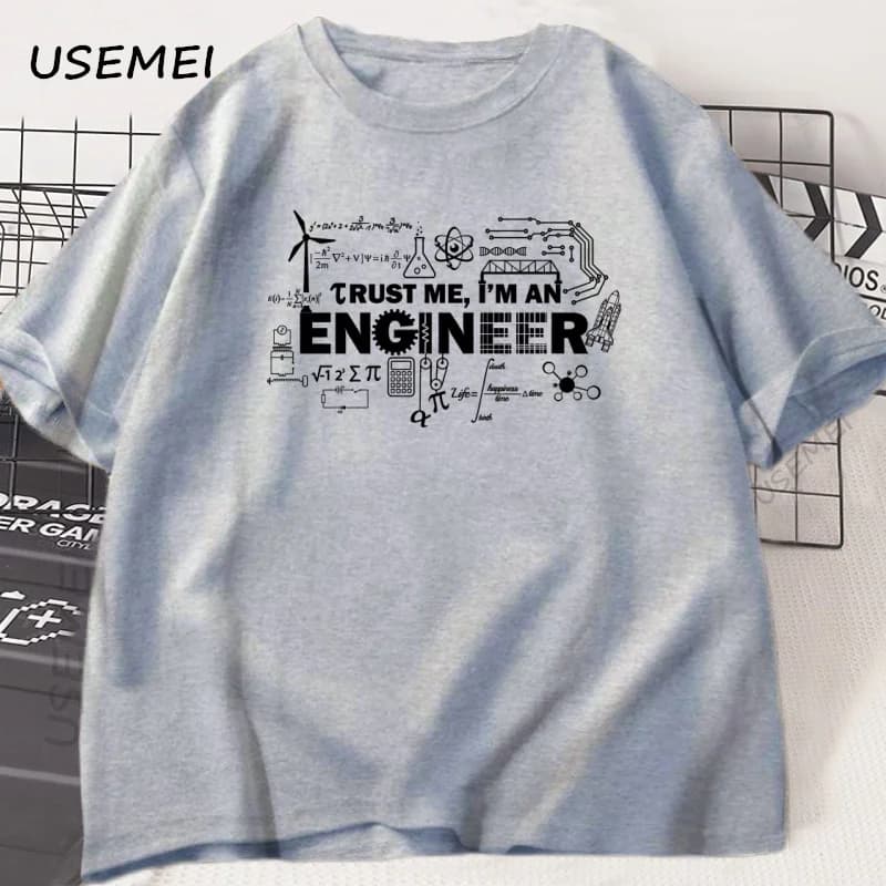 Nuova maglietta da uomo Trust Me I'm An Engineer T-shirt da lavoro da uomo in cotone T-shirt estiva in cotone girocollo manica corta da uomo
