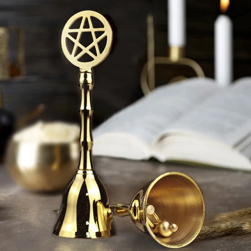 Brass Bells Meditation Sound Healing Wind Chimes Tibetan Outdoor Metal Diapason Bells Desktop Decoration Musical Instruments