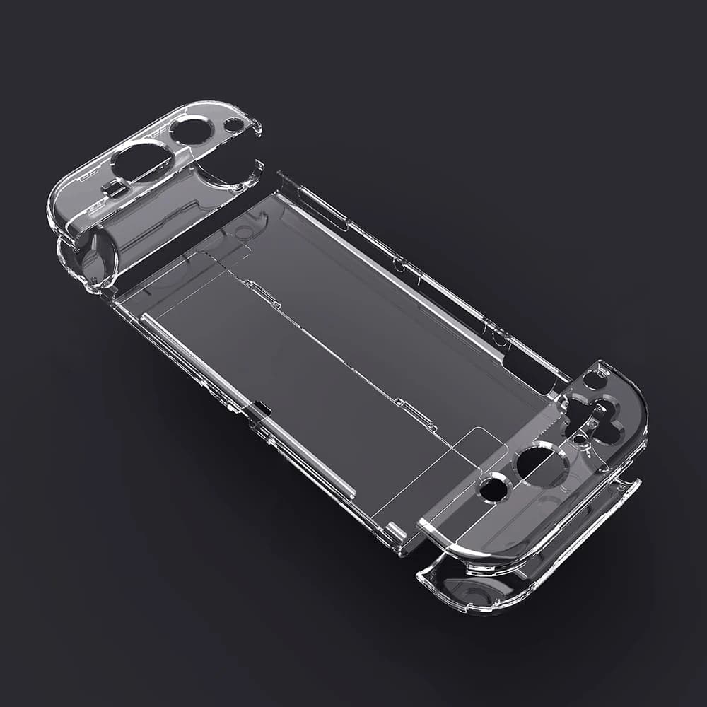 Custodia protettiva trasparente con guscio rigido per Nintendo Switch OLED Guscio in cristallo trasparente per accessorio console Switch OLED