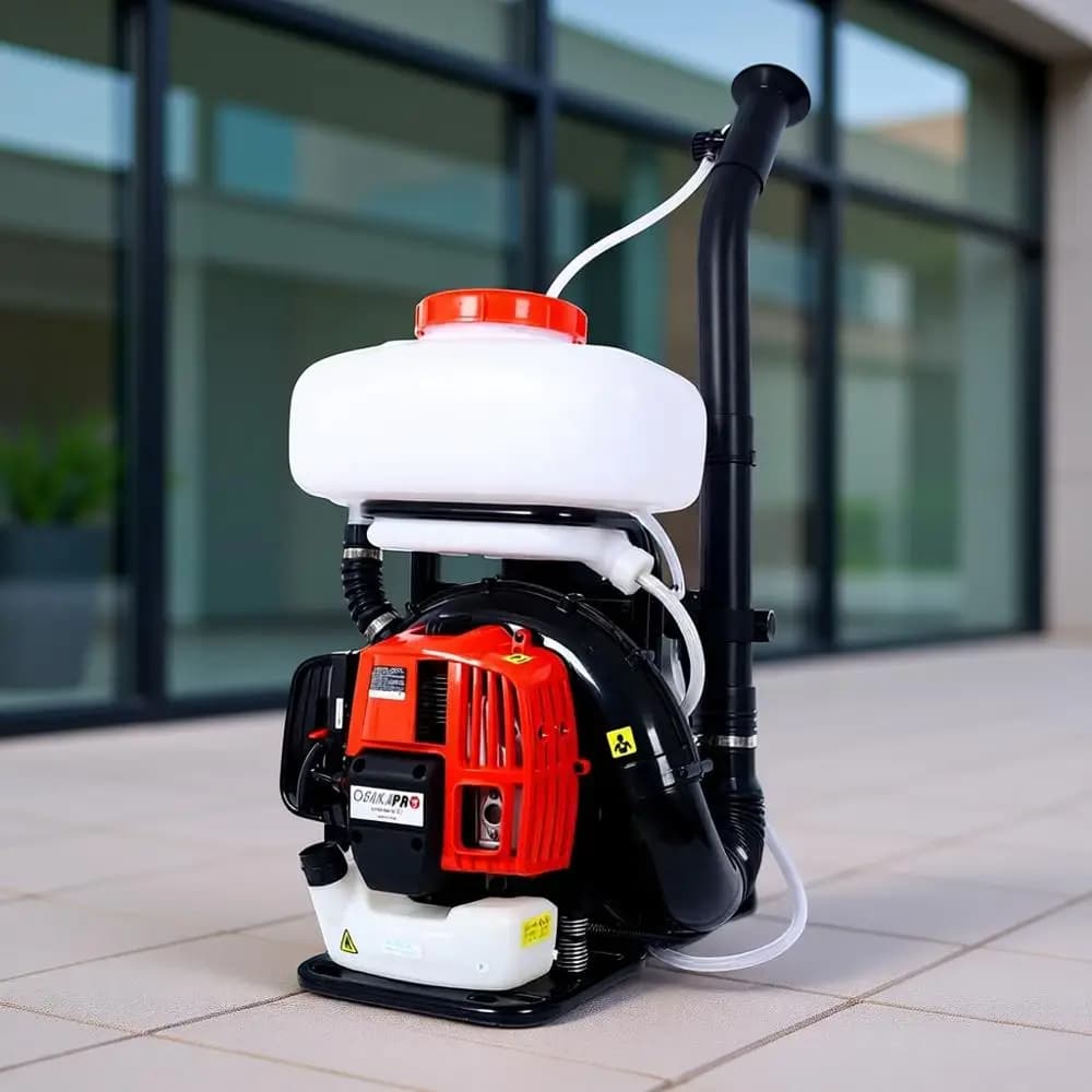 Spruzzatore a gas a 2 tempi da 14 litri con motore da 51,7 CC per spruzzatura ad alta pressione di giardino e pesticidi agricoli