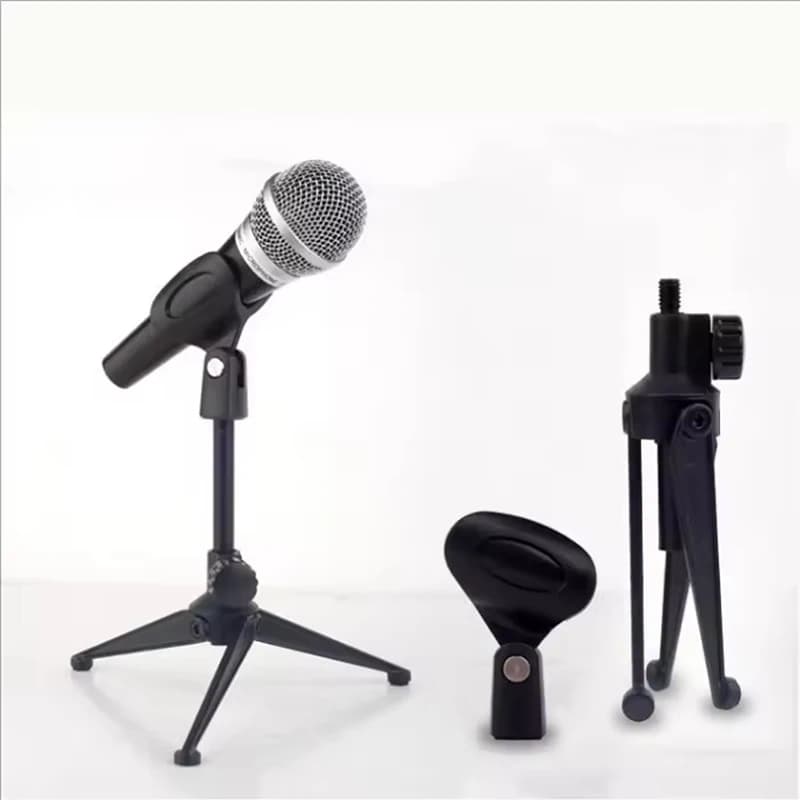 Universal Adjustable Microphone Stand Portable For Live Streaming Recording Karaoke Lifting And Weighting Disc Base Shockproof