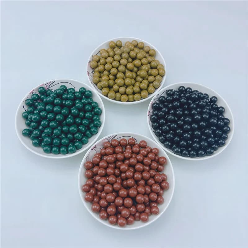 High Temperature Slingshot Practice Ammo Hard Mud Ball 9-10mm 50/100pcs Outdoor Hunting Dedicated
