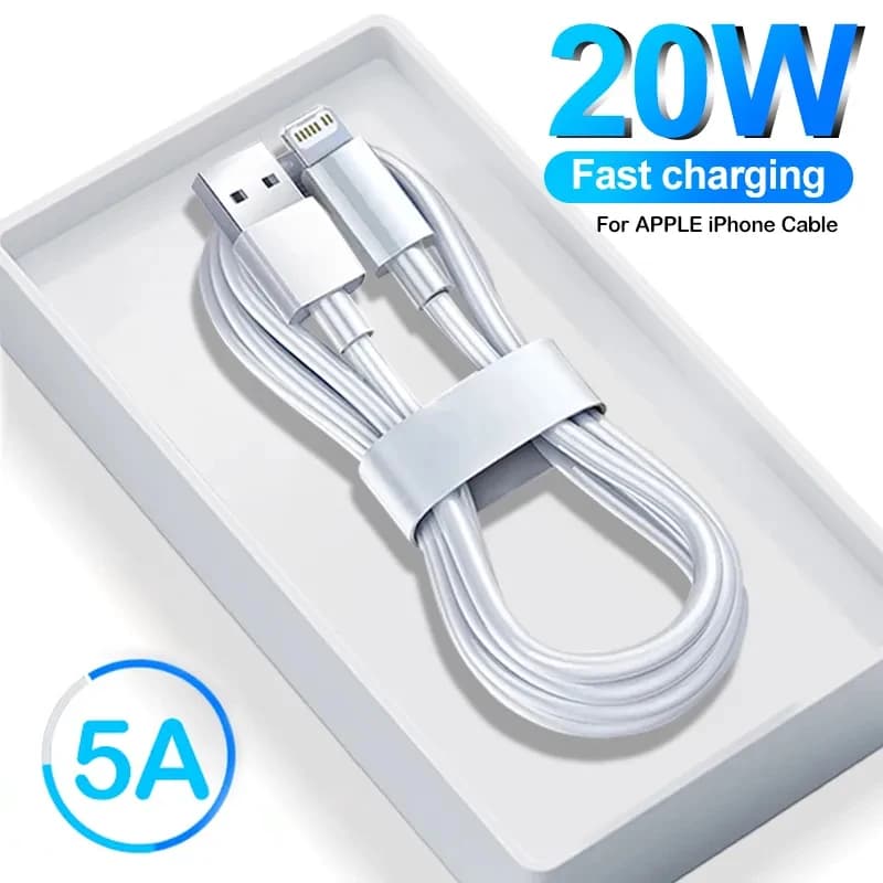 Per Apple 20W PD Cavo di ricarica rapida per iPhone 11 13 12 14 Pro Max 8 14 Plus Cavo di ricarica rapida USB Cavo dati Accessori per telefoni