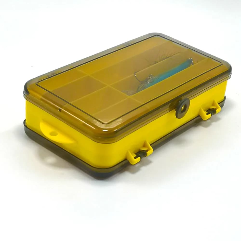 Double-sided fishing gear boxes with 5/8 compartments Durable portable fishing bait case for baits Fishing gear accessories