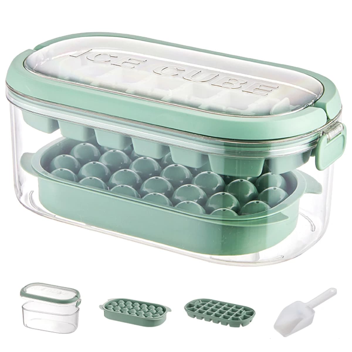 Stampo per creatore di palline di ghiaccio stampo per cubetti di ghiaccio flessibile per uso alimentare congelatore che produce vassoio per cubetti di ghiaccio riutilizzabile per accessori da cucina per whisky e latte