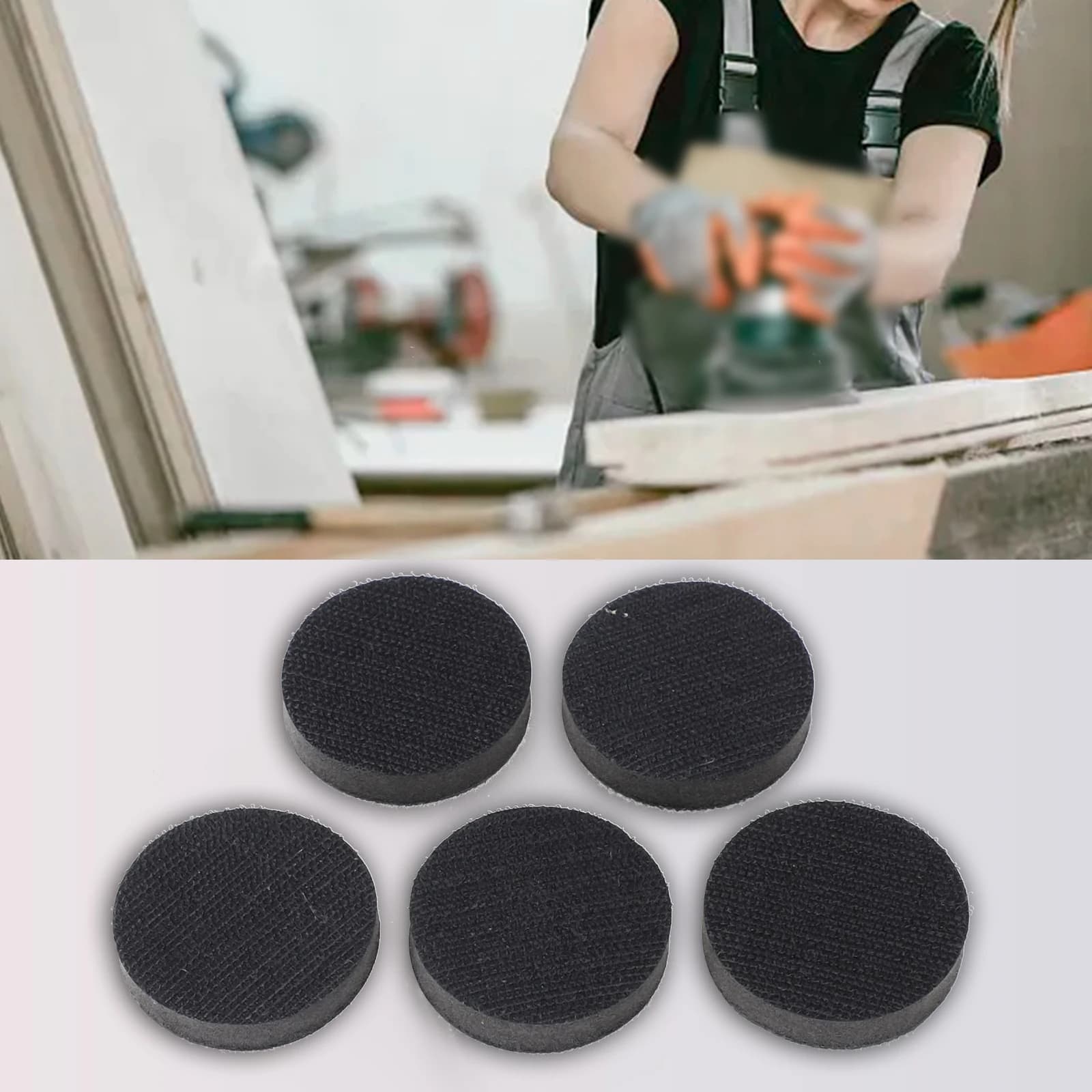 5 Pack Soft Sponge Interface Pads 50mm And 75mm Buffer Backing Pad For Sanding Discs Reduces Vibration For Contour Sanding