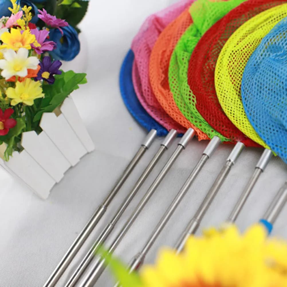 Set di 4 Reti Telescopiche Estensibili per Bambini, Strumento per l'Esplorazione all'Aperto, per Ragazzi e Ragazze, Ideale per la Pesca