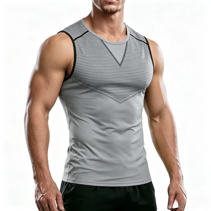 Comprehensive Training Sleeveless T Shirts Men Fashion Fitness Gradient Vest High Elasticity Sweat Absorbing Quick Dry Tank Top