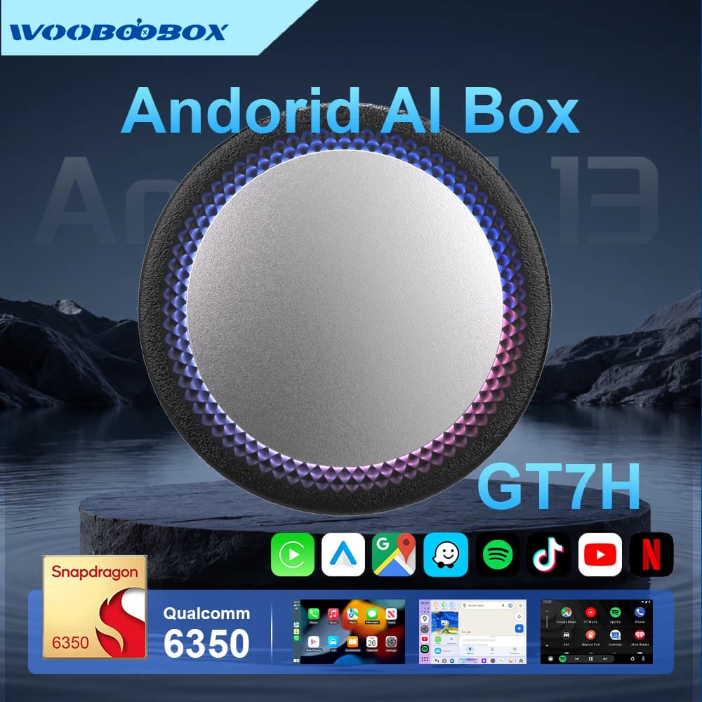 3in1 CarPlay Auto Android 13.0 AI Smart Box Wireless USB WIFI Car Video Box Adapter For Youtube Netflix TV Box Plug Play GT7H