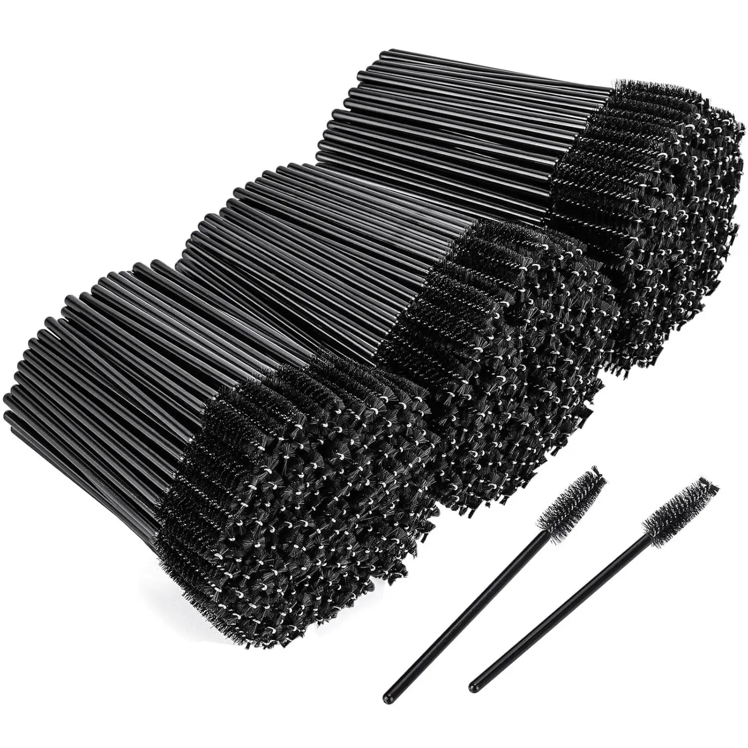 500 Pezzi Spazzolini Monouso per Mascara e Ciglia - Neri