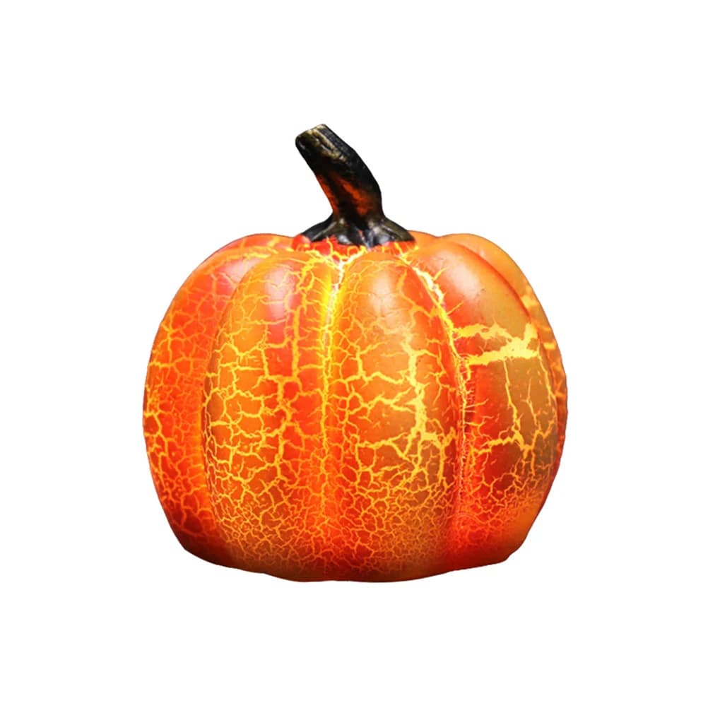 Resin Pumpkin Shape LED Halloween Lantern, Pumpkin Lamp, Different Shapes, Halloween Coating Accessories