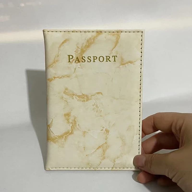 Nuova custodia per passaporto custodia per passaporto da viaggio per donna custodia morbida in pelle Pu nera per porta passaporto