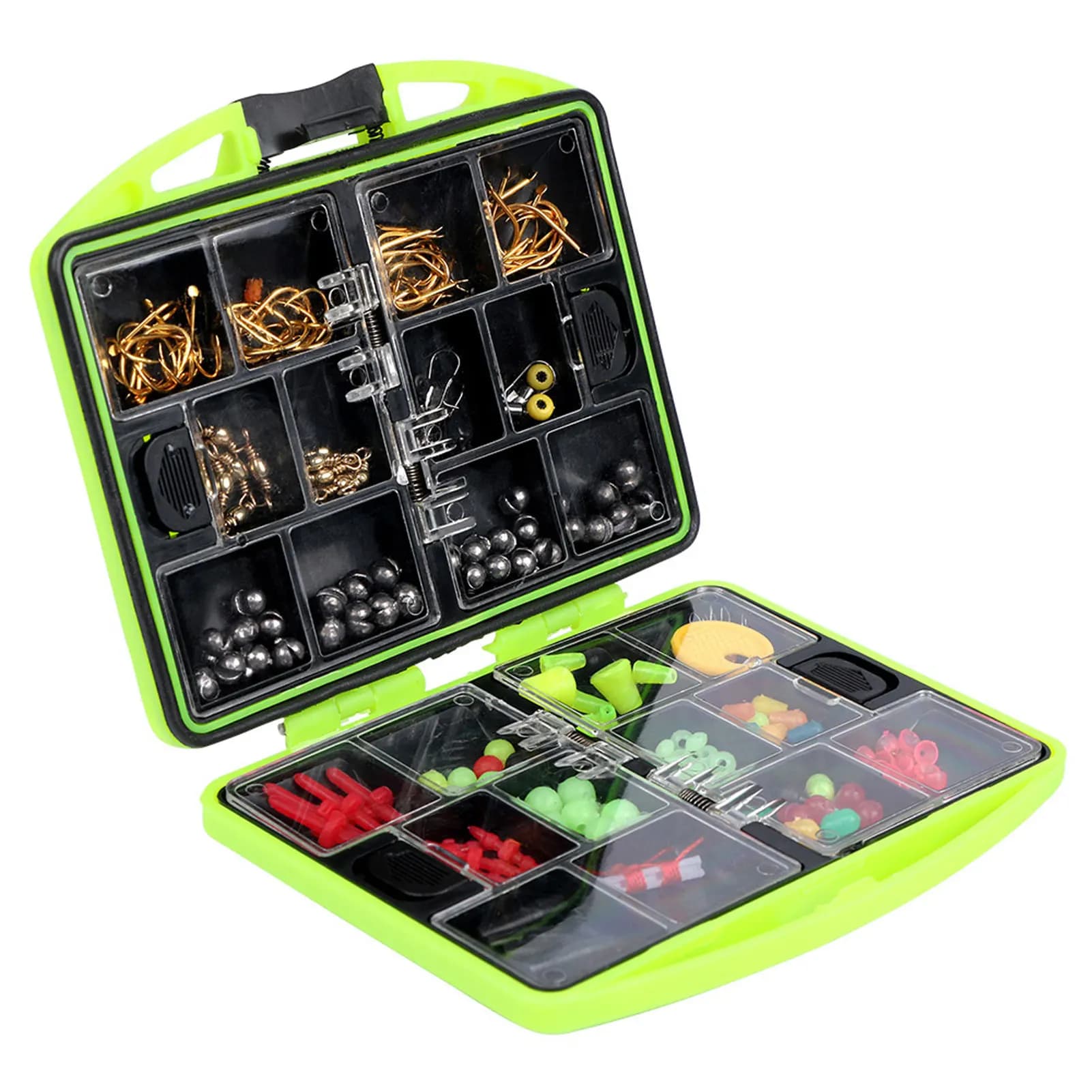 FREE FISHER 158 pcs/box Kit of Accessories for Fishing, Scratch Sliding Hooks, Floating Beads, Connector Fishing Equipment