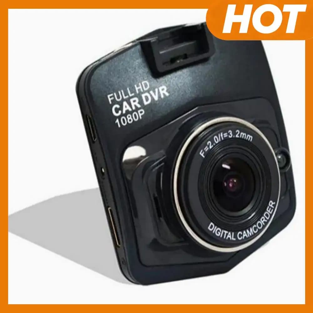Dash Cam Ventosa HD 1080P DVR per auto Visione notturna Videoregistratore per veicoli Schermo LCD da 2,4 pollici Rilevazione movimento Registrazione circolare