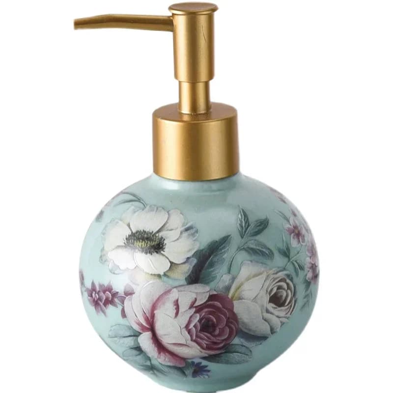 1pc Ceramics Liquid Lotion Bottle Shampoo Shower Gel Dispensing Household Bathroom Accessories Restroom Soap Dispenser Pump