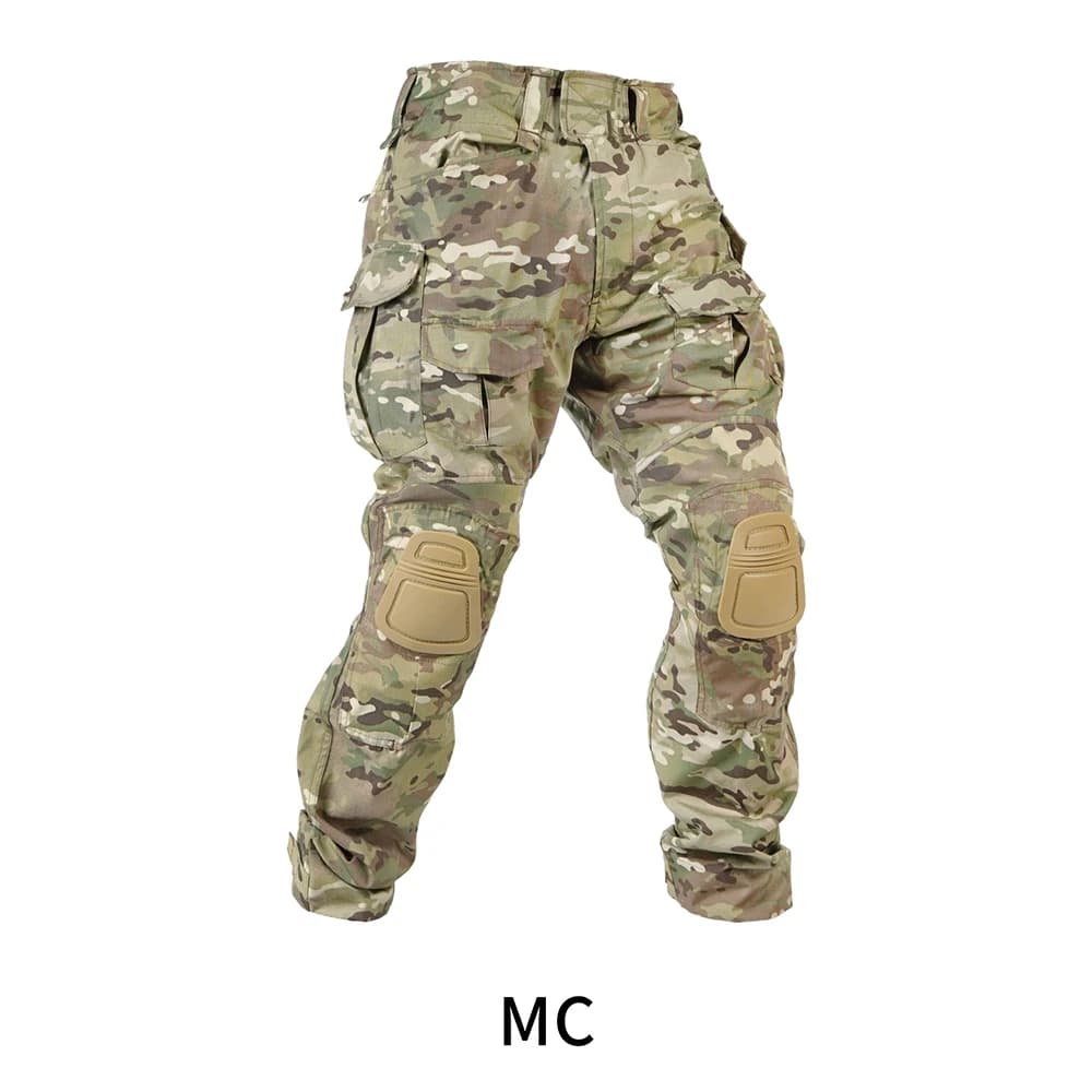 G3 Tactical Pants Cargo Combat Pants with Knee Pads Cotton Polyester Tactical Pants Hiking Hunt Paintball Sport Outdoor Air