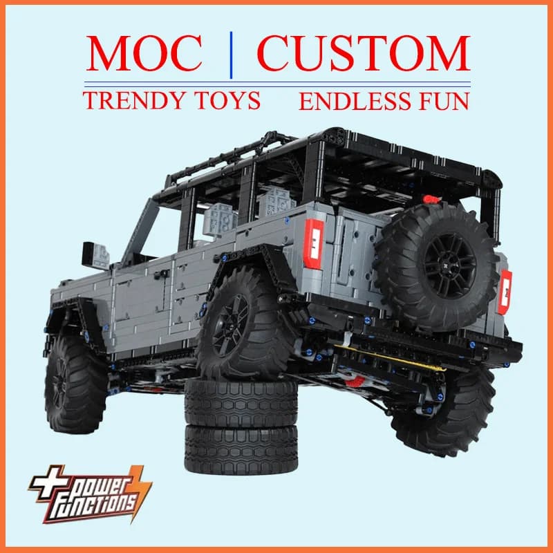 Custom MOC Large 4WD Off-Road Vehicle Technic Model - Trendy Educational Toys - Fun Building Game Set Top Choice Holiday gifts