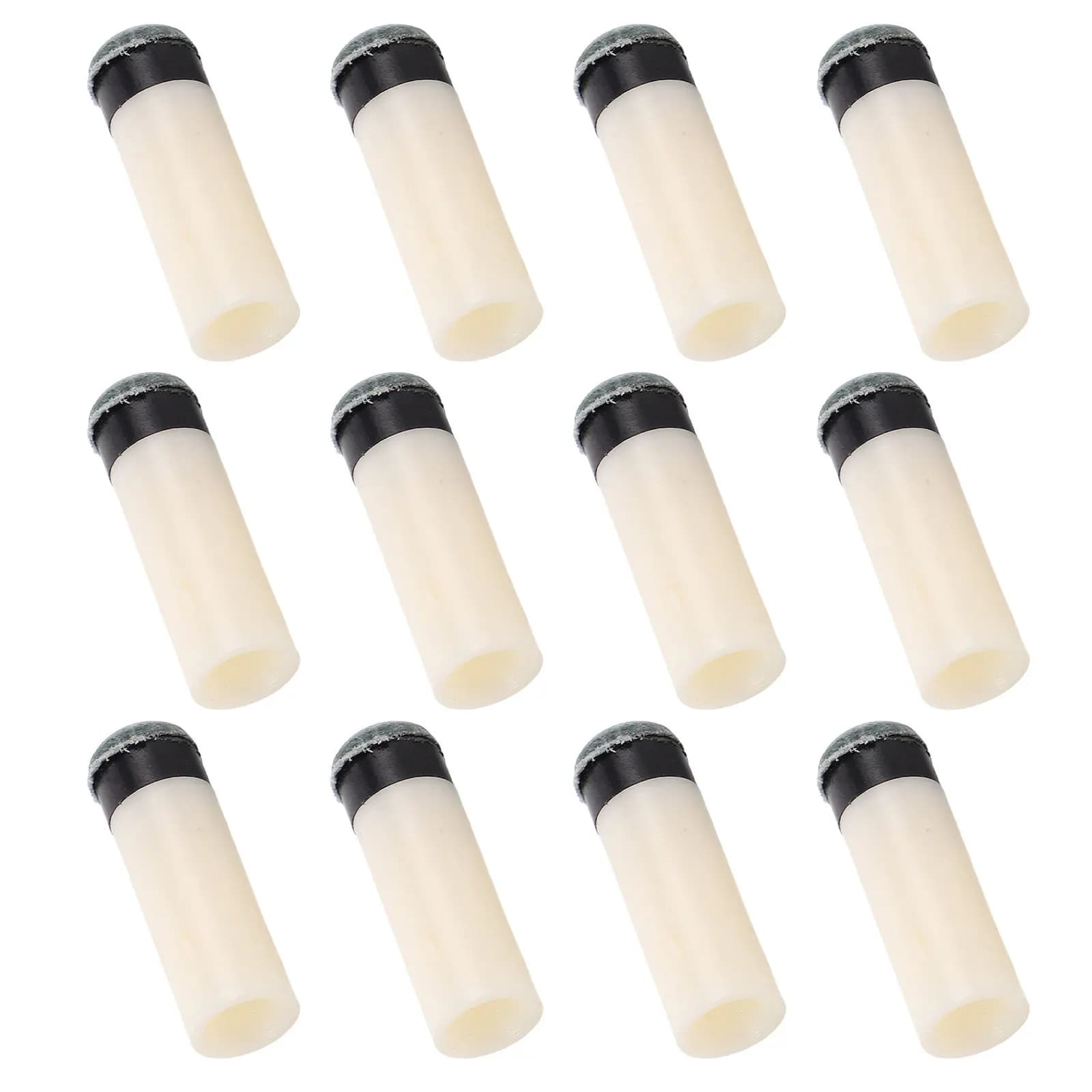 Pool Cue Tip Kit 16 Piece 11mm Gray Screw On Replacement Tips with Repair Tool for Billiards Snooker