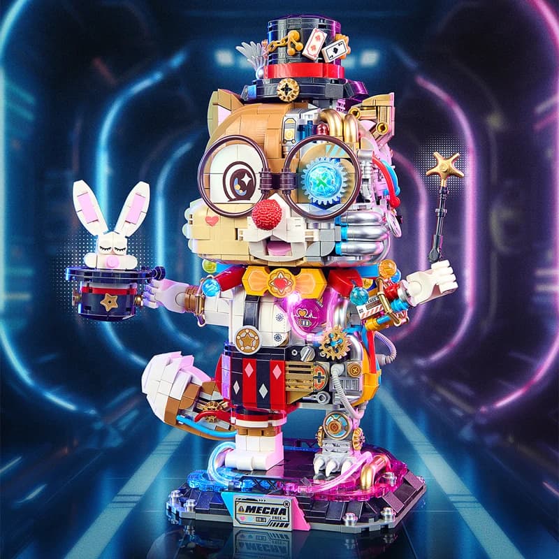 LOZ-1956 Luminoso meccanico Scoiattolo Stregone puzzle modello assemblato blocchi di costruzione per adulti per bambini giocattolo regalo di festa