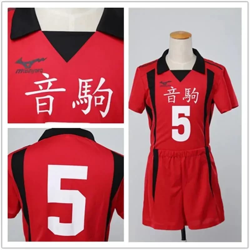 Anime Haikyuu Costume Cosplay Nekoma Uniforme alta Kozume Kenma Pallavolo Club Uniforme T-shirt Set Maglia sportiva