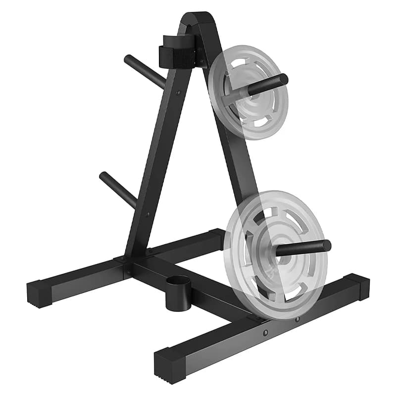 Weight rack with universal floor balancer with support for fitness equipment space saving to store the home gym
