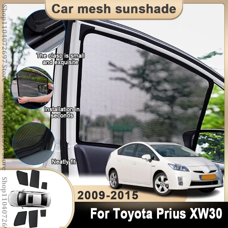 Magnete Auto Parasole Per Toyota Prius 2011 XW30 2009 2010 2012 2013 2014 2015 Maglia Parabrezza Parasole Copertura Della Protezione Parti